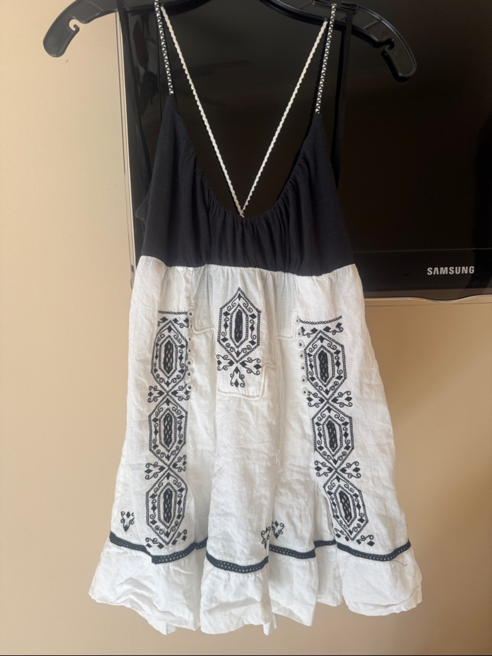 Beautiful Free People Top with criss cross back